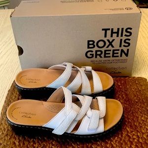 Clarks ultra comfort wedge,says size 7.5 fits a size 7 new in box never warn